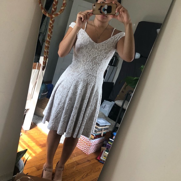 off white semi formal dresses